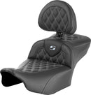 Roadsofa™ Extended Reach Seat Black For Harley Davidson FLTRT 1868 ABS - 28 CM