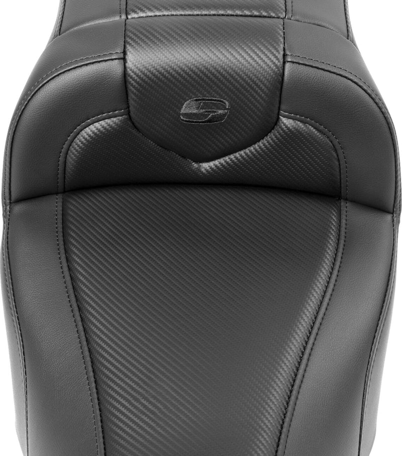 Roadsofa™ Carbon Fiber Seat Black For Harley Davidson FLTRK 1868 ABS - 77.5 CM