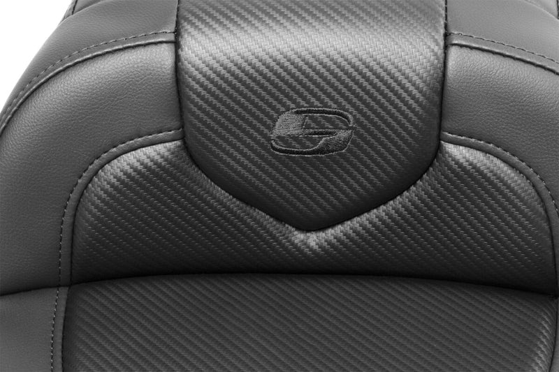 Roadsofa™ Carbon Fiber Seat Black For Harley Davidson FLTRK 1868 ABS - 77.5 CM