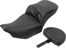 Roadsofa™ Extended Reach Seat With Backrest Carbon Fiber For Harley Davidson FLHX 1923 ABS - 44.5 CM
