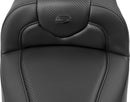 Roadsofa™ Extended Reach Seat With Backrest Carbon Fiber For Harley Davidson FLHX 1923 ABS - 44.5 CM