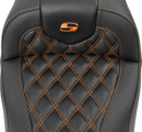 Roadsofa™ Lattice Stitch Seat Black For Harley Davidson FLHX 1923 ABS - 40.5 CM