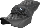 Roadsofa™ Lattice Stitch Seat Black For Harley Davidson FLHX 1923 ABS - 77.5 CM