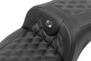 Roadsofa™ Extended Reach Seat Black / Grey For Harley Davidson FLHX 1923 ABS - 28 CM