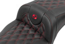 Roadsofa™ Extended Reach Seat Without Backrest Black For Harley Davidson FLHXSE 1977 ABS - 28 CM