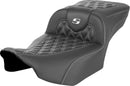 Roadsofa™ Extended Reach Seat Without Backrest Black For Harley Davidson FLHX 1923 ABS - 28 CM