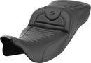 Roadsofa™ Extended Reach Seat Black For Harley Davidson FLHFB 1868 ABS - 44.5 CM