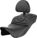Roadsofa™ Extended Reach Seat Black For Harley Davidson FLHR 1584 ABS - 44.5 CM