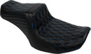 Tailwhip Seat Black / Blue For Harley Davidson FLHX 1923 ABS