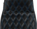 Tailwhip Seat Black / Blue For Harley Davidson FLHX 1923 ABS