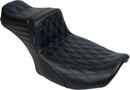 Tailwhip Daddy Long Legs Seat Black / Blue For Harley Davidson FLHX 1923 ABS