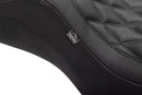 Double Diamond Squareback Seat Black For Harley Davidson FLTRXSE 1977 ABS 2023-2024
