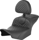Dragon Scale Stitch RoadSofa Seat Black For Harley Davidson FLHX 1923 ABS 2024-2026