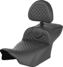 Dragon Scale Stitch Roadsofa™ Seat Black - 44.5 CM