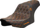 Pro Series SDC Performance Grip Seat Black / Orange For Harley Davidson FLHX 1923 ABS 2024-26