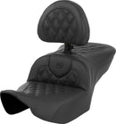 Roadsofa Lattice Stitch Heated Seat Black For Harley Davidson FLHX 1923 2024-2026