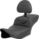 Roadsofa Extended Reach Heated Seat Black For Harley Davidson FLTRXSTSE 1977 ABS 2024-25