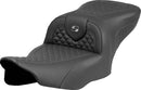 Dragon Scale Stitch RoadSofa Seat Black / Grey For Harley Davidson FLHXSE 1977 ABS 2023-2025