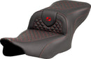 Dragon Scale Stitch RoadSofa Seat Black / Red For Harley Davidson FLHXSE 1977 ABS 2023-2025