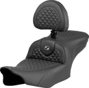 Dragon Scale Stitch RoadSofa Seat Black / Grey For Harley Davidson FLHXU 1977 ABS 2025