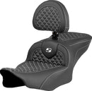 Dragon Scale Stitch RoadSofa Seat Black / White For Harley Davidson FLHXU 1977 ABS 2025