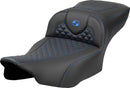 Dragon Scale Stitch RoadSofa Seat Black / Blue For Harley Davidson FLTRX 1923 ABS 2024-2026