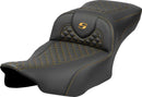 Dragon Scale Stitch RoadSofa Seat Black / Gold For Harley Davidson FLTRX 1923 ABS 2024-2026