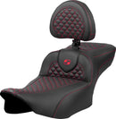 Dragon Scale Stitch RoadSofa Seat Black / Red For Harley Davidson FLHX 1923 ABS 2024-2026