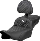 Dragon Scale Stitch RoadSofa Seat Black / Silver For Harley Davidson FLHX 1923 ABS 2024-2026