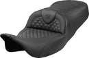 Dragon Scale Stitch RoadSofa Seat Black For Harley Davidson FLHXSE 1977 ABS 2023-2025