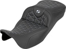 RoadSofa Tri Gripper Seat Black / Silver For Harley Davidson FLH 1868 ABS 2021 - 44.5 CM