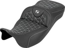 RoadSofa Tri Gripper Seat Black / White For Harley Davidson FLH 1868 ABS 2021 - 78.74 CM