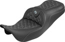 RoadSofa Tri Gripper Seat Black / Silver For Harley Davidson FLH 1868 ABS 2023 - 78.74 CM