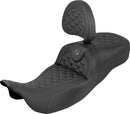 Extended Reach RoadSofa Tri Gripper Seat Black / Grey For Harley Davidson FLH 1868 ABS 2021 - 78.74 CM