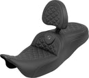 RoadSofa Tri Gripper Seat Black / Grey For Harley Davidson FLH 1868 ABS 2021 - 33 CM