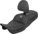 RoadSofa Tri Gripper Seat Black / White For Harley Davidson FLH 1868 ABS 2021 - 39.5 CM