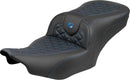 Roadsofa Standard Reach Seat Black / Blue For Harley Davidson FLHX 1923 ABS 2024-2026 - Standard