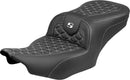Roadsofa Standard Reach Seat Black / White For Harley Davidson FLHX 1923 ABS 2024-2026 - 40.5 CM