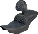 Roadsofa Standard Reach Seat Black / Blue For Harley Davidson FLHX 1923 ABS 2024-2026 - 33 CM