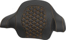 Tour-Pak® Passenger Pad Black / Gold For Harley Davidson FLH 1868 ABS 2021 - 35.5 CM