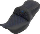 RoadSofa Seat Black / Blue For Harley Davidson FLH 1868 ABS 2021 - 78.74 CM