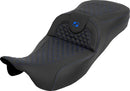 Extended Reach RoadSofa Seat Black / Blue For Harley Davidson FLH 1868 ABS 2021 - 44.5 CM