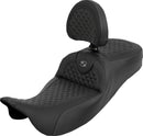 Dragon Scale Stitch RoadSofa Seat Black / Grey For Harley Davidson FLH 1868 ABS 2021 - 78.74 CM