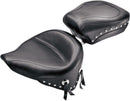 Wide Vintage Solo Seat Black For Harley Davidson FLST 1340 1986-1990 - 35.5 CM