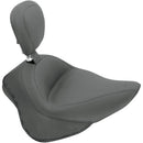Wide Solo Seat With Removable Backrest Black For Harley Davidson FLS 1690 2012-2017 - 18 CM