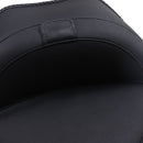 Wide Solo Seat With Removable Backrest Black For Harley Davidson FLS 1690 2012-2017 - 18 CM