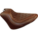 Wide Tripper Solo Seat Brown For Harley Davidson FLS 1690 2012-2017