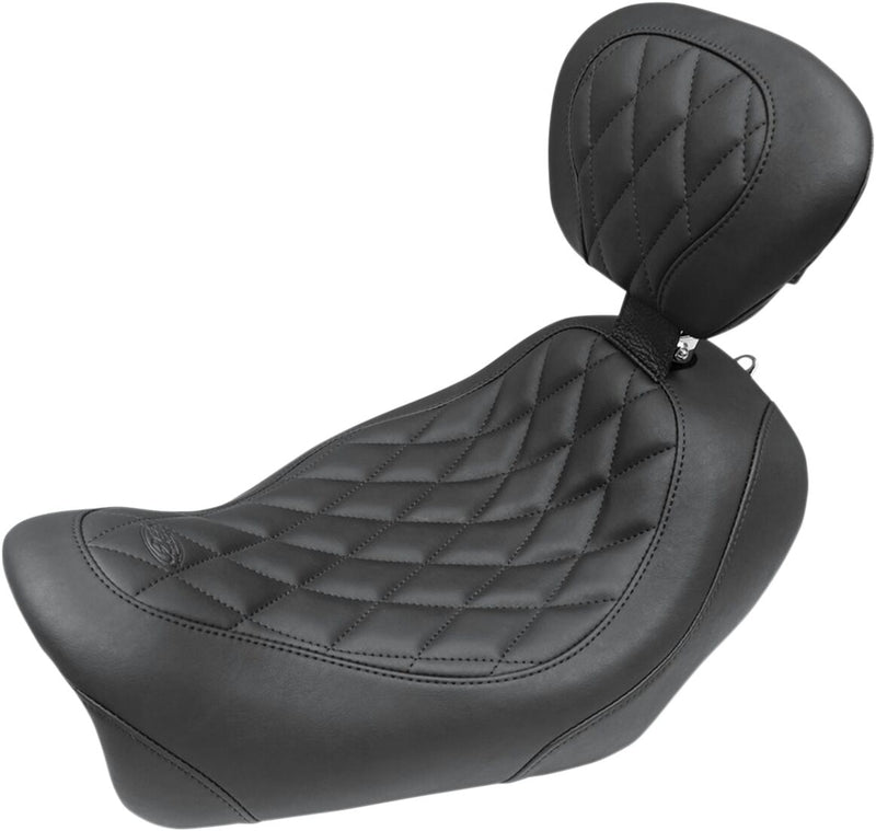 Wide Tripper Solo Seat Black For Harley Davidson FXDF 1690 2014-2017