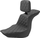 Tour Step-Up Seat Black For Harley Davidson FLSB 1750 ABS - 34.5 CM
