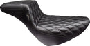 Kickflip Daddy Long Legs Low Rider Seat Black For Harley Davidson FXLR 1750 ABS
